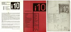 Internationale Revue i 10, Amsterdam, 1927-1929. Couverture et maquette tirées du reprint édité par Arthur Lehning, Nendeln, Kraus Reprint, 1979 (D.R.)