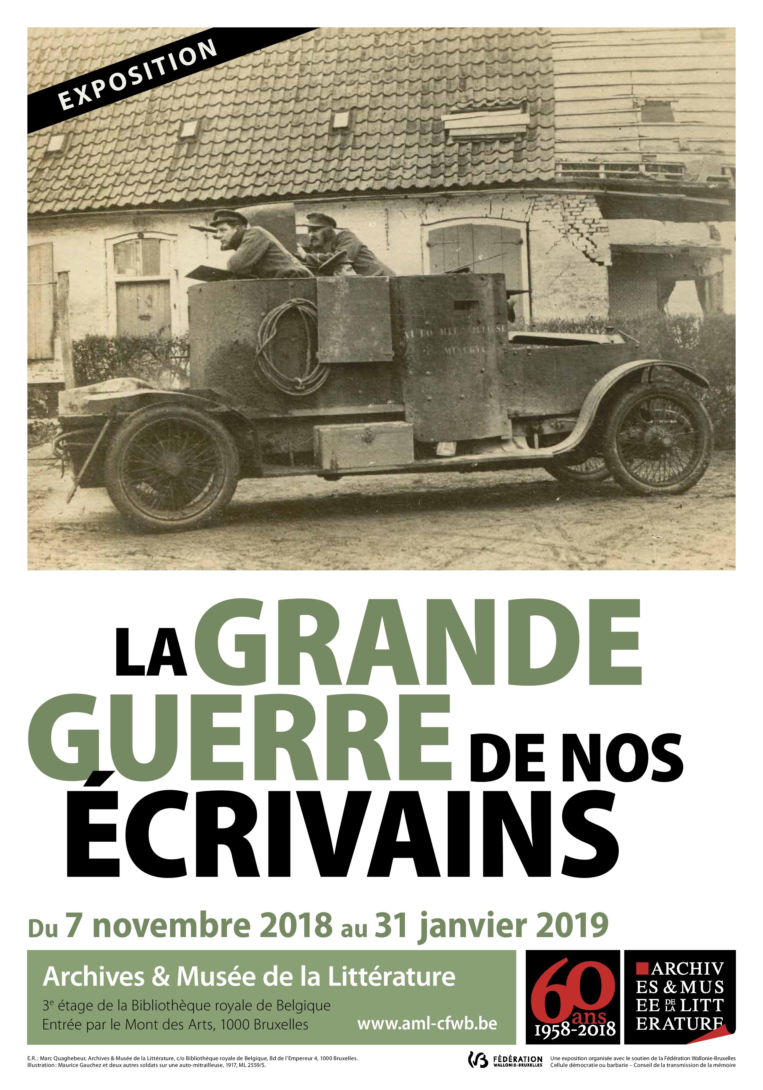 La Grande Guerre de nos écrivains