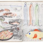 Claude Rutault, 1974 IV, 1974 Encres et crayons divers sur papier, avec collages, 27,3 × 22 cm, collection de l’artiste, Vaucresson