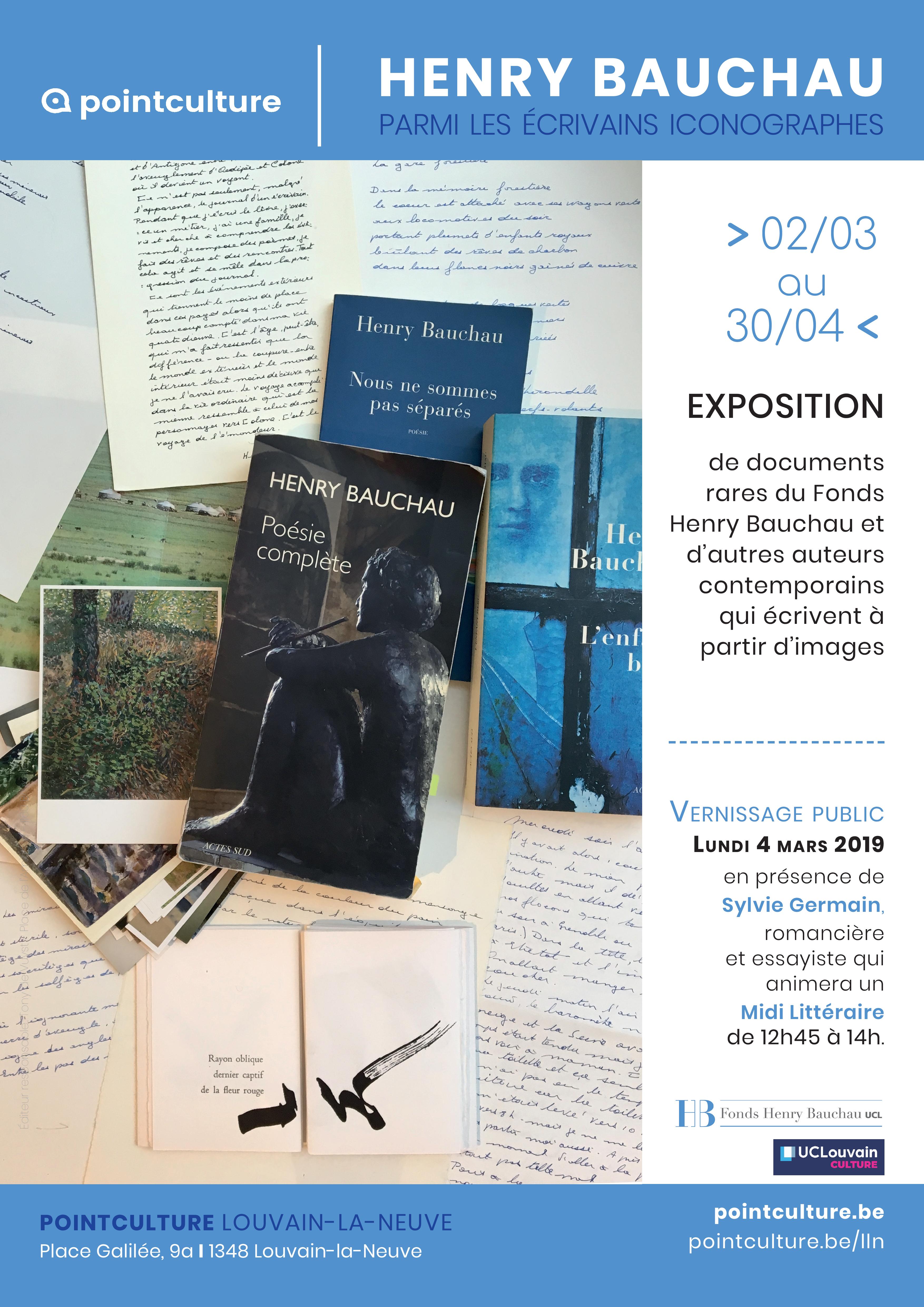 Henry Bauchau parmi les écrivains iconographes