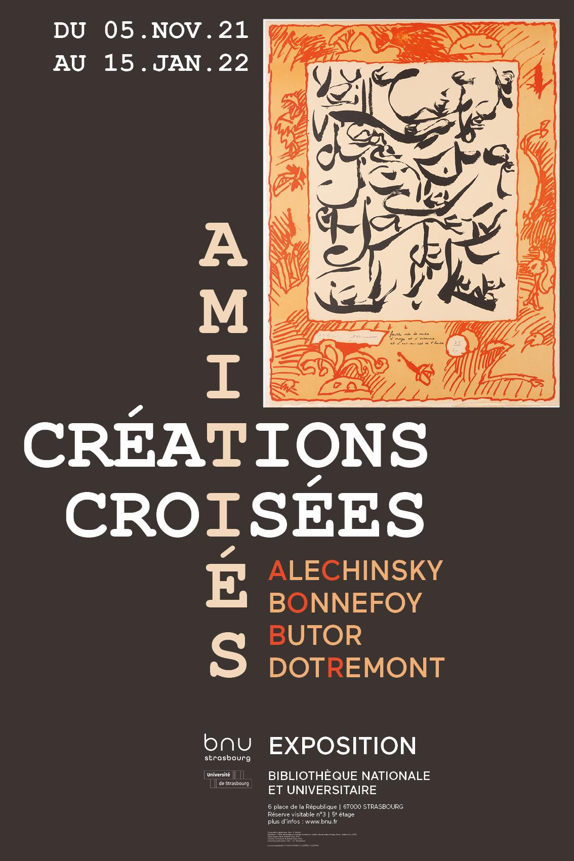 Amitiés, créations croisées : Alechinsky, Dotremont, Butor, Bonnefroy