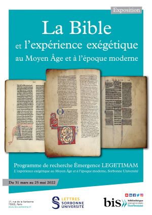 La Bible et l’expérience exégétique au Moyen Âge et à l’époque moderne