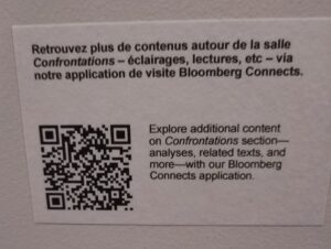 Des QR-codes sont mis à la disposition le long de la visite