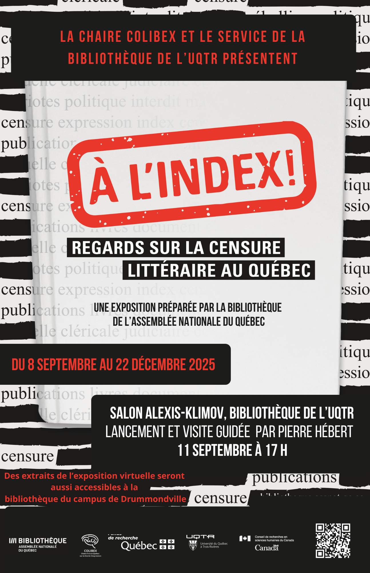 À l&rsquo;Index! Regards sur la censure littéraire au Québec