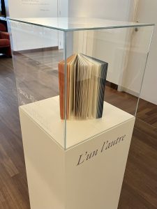 Philippe Jones, L'Un l'Autre, Bruxelles, Quadri, 2011. Aquarelles de Claude Viallat. Reliure de Jessica Astier et Camille Boisaubert, 2014. © fonds Michel Wittock | Fondation Roi Baudouin – Archives Roberts-Jones