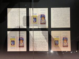 Fernand Dumont, Notes sur sa détention rédigées sur une réclame d'alimentation pour bébé.