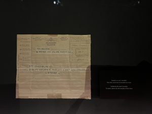 Télégramme annonçant l'exécution de Marguerite Bervoets.
