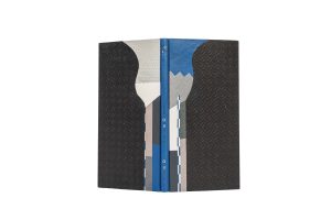 Reliure de Laure Gompel pour l'ouvrage intitulé Double foudre, de Michel Butor et Bertrand Dorny © Manoir des livres